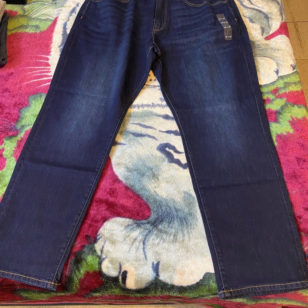GAP Men's Dark Indigo Straight Jeans